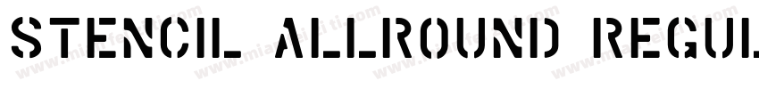 Stencil Allround Regular字体转换